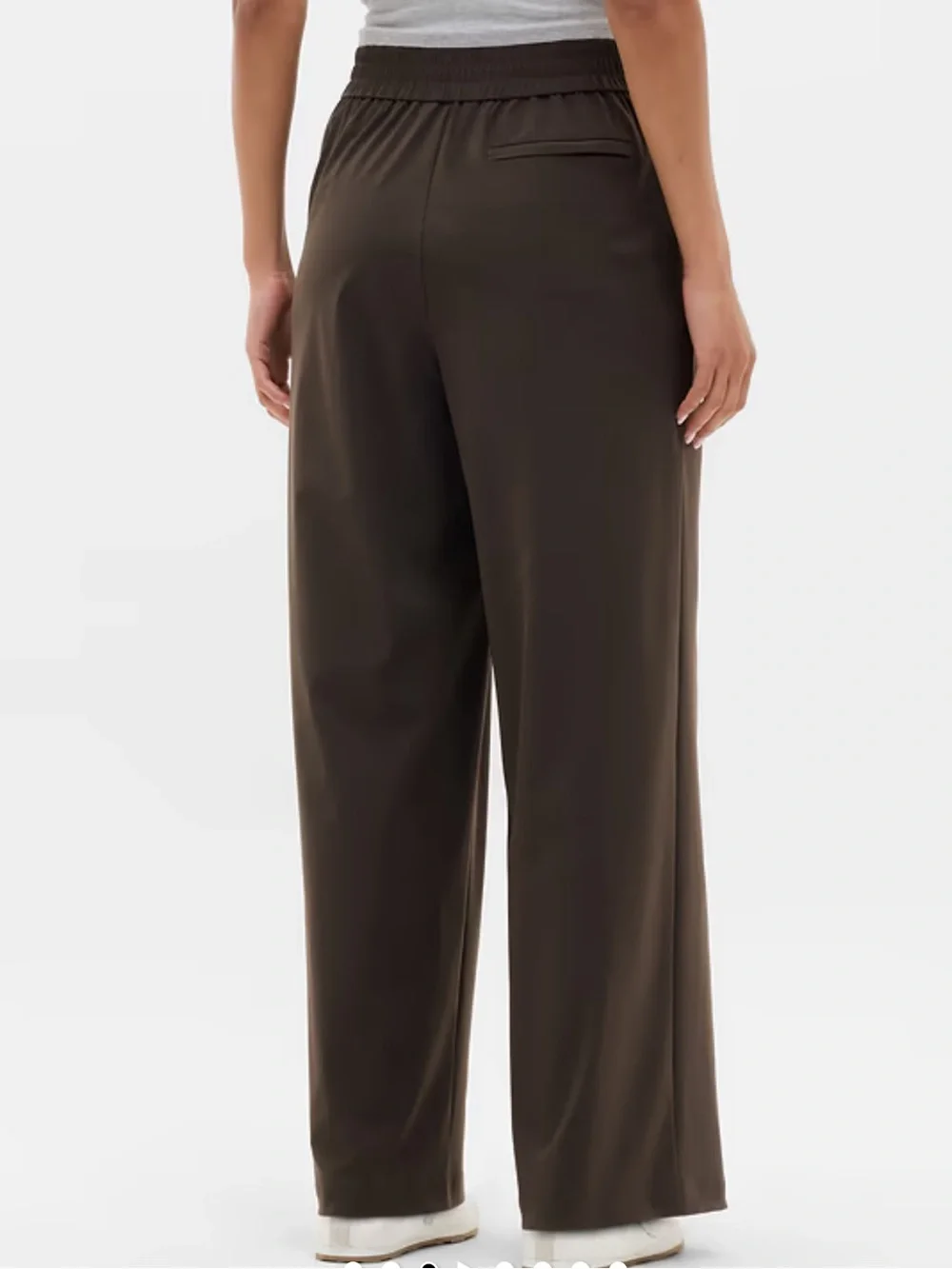 Athleta Wide-Leg Pants in Deep Brown